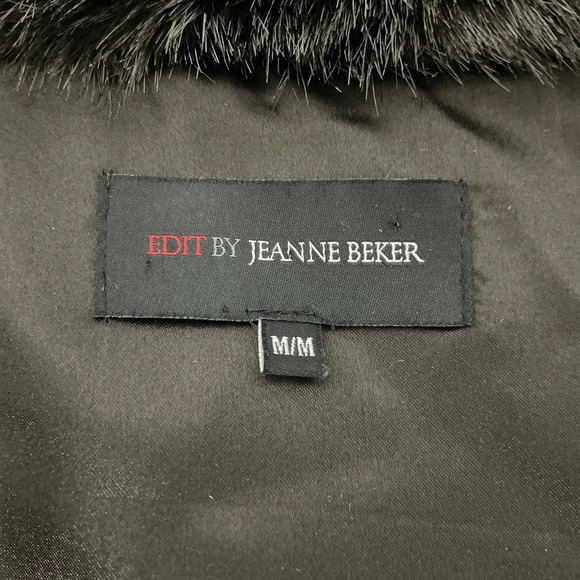 Edit by Jeanne Beker Faux Fur Vest Dark Brown Size Medium Retro Streetwear - Picture 8 of 13